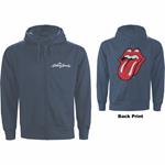 Felpa Con Cappuccio Unisex Tg. M. Rolling Stones - Zipped Classic Tongue