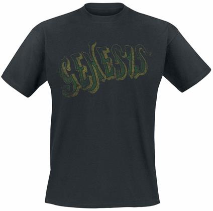 T-Shirt Uomo Tg. S. Genesis: Vintage Logo: Green