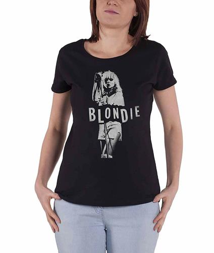 T-Shirt Donna Tg. S. Blondie: Mic. Stand