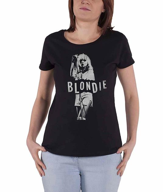 T-Shirt Donna Tg. S. Blondie: Mic. Stand
