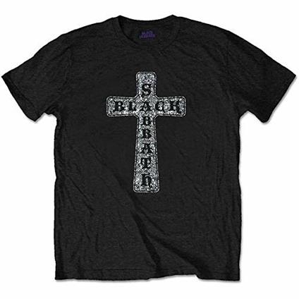 T-Shirt Unisex Tg. L. Black Sabbath: Cross