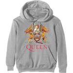 Felpa Con Cappuccio Unisex Tg. L. Queen: Classic Crest