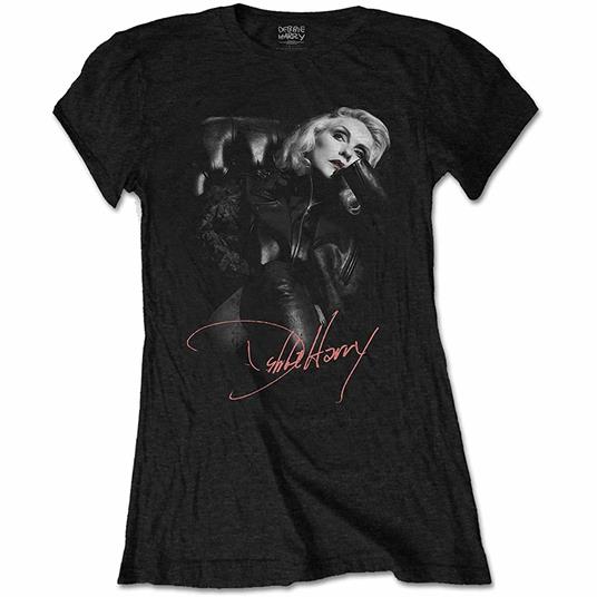 T-Shirt Donna Tg. 2XL. Debbie Harry: Leather Girl