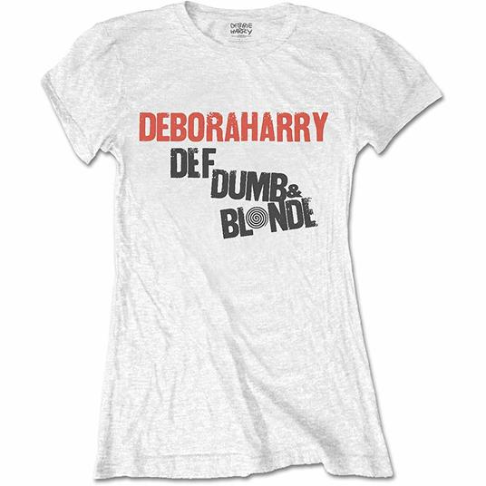 T-Shirt Donna Tg. S. Debbie Harry: Def, Dumb & Blonde