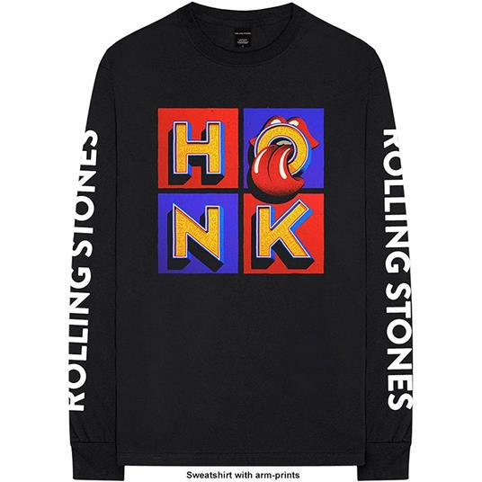 Felpa Unisex Tg. M. Rolling Stones: Honk Album/Sleeves