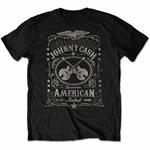 T-Shirt Unisex Tg. L. Johnny Cash: American Rebel