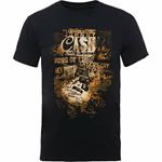 T-Shirt Unisex Tg. M. Johnny Cash: Guitar Song Titles