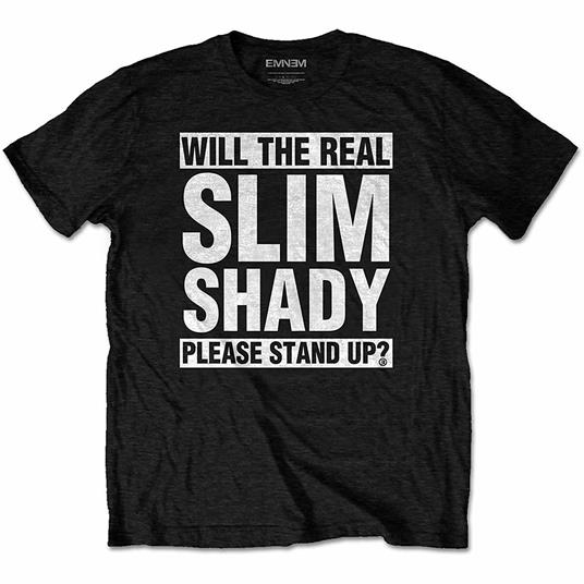 T-Shirt Unisex Tg. M. Eminem: The Real Slim Shady