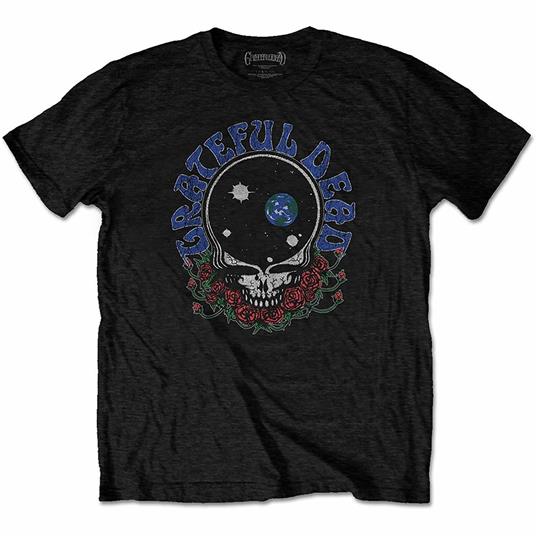 T-Shirt Unisex Tg. L Grateful Dead: Space Your Face & Logo