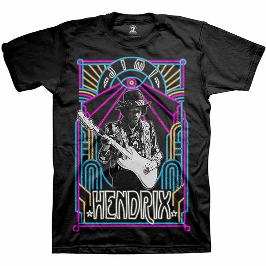 T-Shirt Unisex Tg. XL Jimi Hendrix: Electric Ladyland Neon