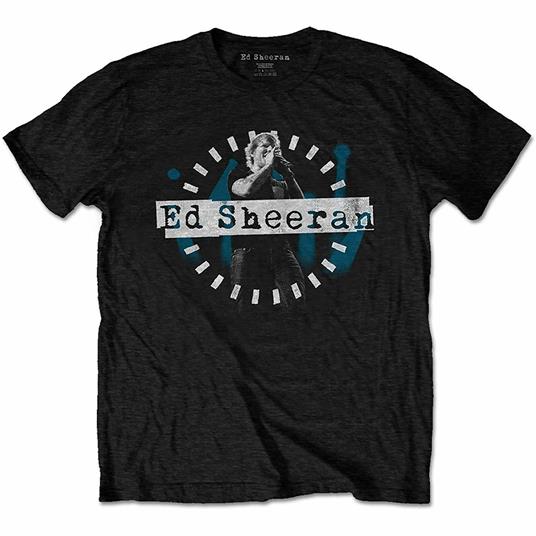 T-Shirt Unisex Tg. XL. Ed Sheeran: Dashed Stage Photo