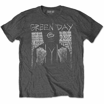 T-Shirt Unisex Tg. L. Green Day: Ski Mask