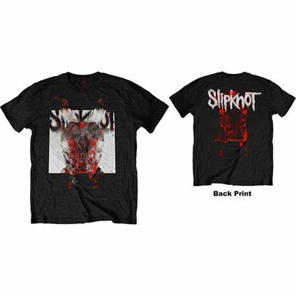 T-Shirt Unisex Tg. 3XL Slipknot: Devil Single Logo Blur