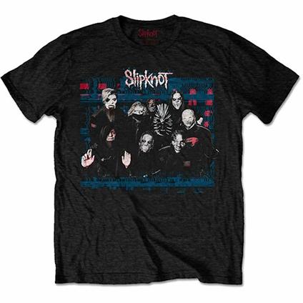 T-Shirt Unisex Tg. XL Slipknot: Wanyk Glitch Group