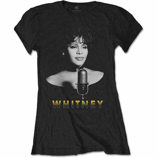 T-Shirt Donna Tg. 2XL Whitney Houston: Black & White Photo