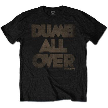 T-Shirt Unisex Tg. L Frank Zappa. Dumb All Over