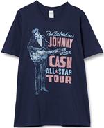 T-Shirt Unisex Tg. L Johnny Cash. All Star Tour