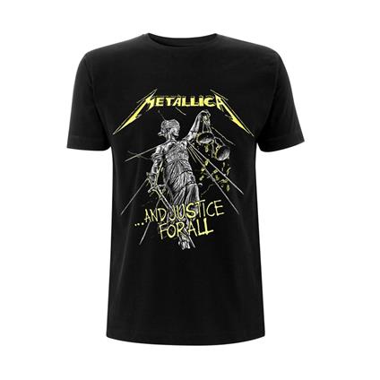 T-Shirt Unisex Tg. M. Metallica: And Justice For All Tracks