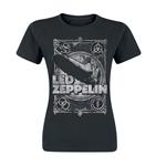 T-Shirt Donna Tg. M. Led Zeppelin: Vintage Print Lz1