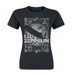 T-Shirt Donna Tg. M. Led Zeppelin: Vintage Print Lz1