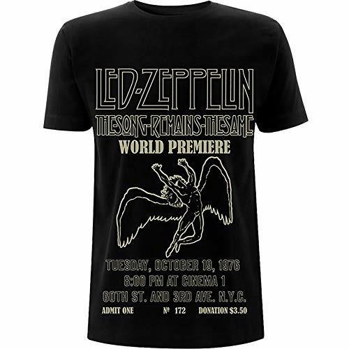 T-Shirt Unisex Tg. L. Led Zeppelin: Tsrts World Premier