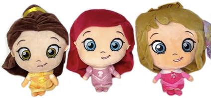 Disney: Sambro - Principesse Disney (Ariel/ Belle/Aurora) Peluche 30Cm Testone Con Suono (Assortimento)
