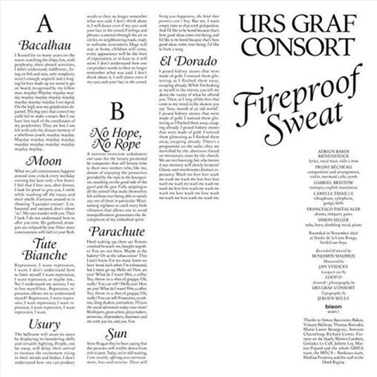 Fireproof Sweat - Vinile LP di Urs Graf Consort