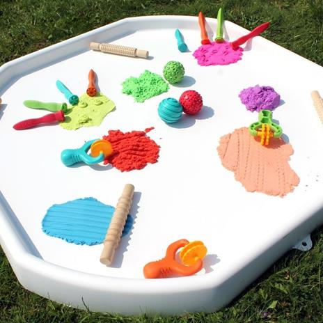 Vassoio Jumbo per il Gioco e la Creatività dei Bambini cm.100x100 Nero - 6