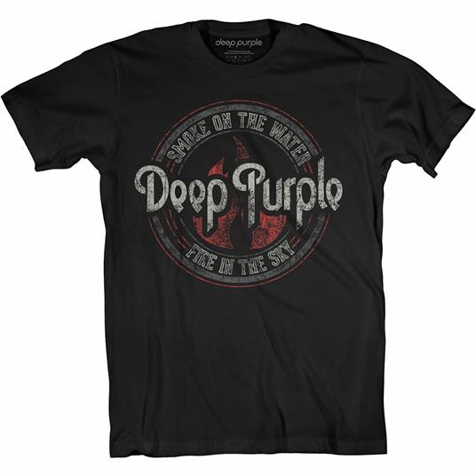 Deep Purple: Smoke Circle (T-Shirt Unisex Tg. XL)