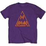 T Shirt # L Unisex Purple # Classic Triangle Logo