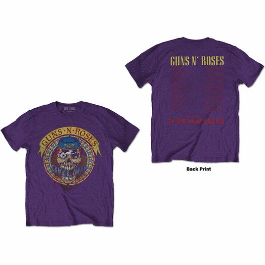 Guns N' Roses: Skull Circle (Back Print) (T-Shirt Unisex Tg. 2XL)