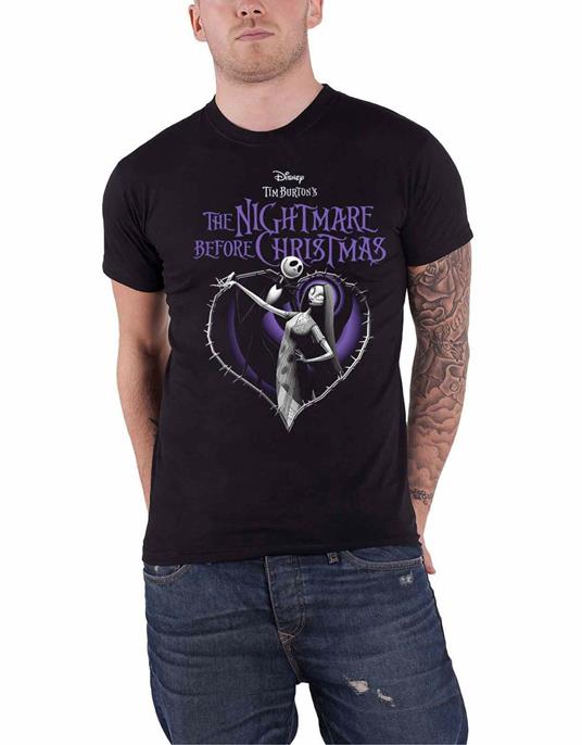 Disney: The Nightmare Before Christmas Purple Heart (T-Shirt Unisex Tg. XL)