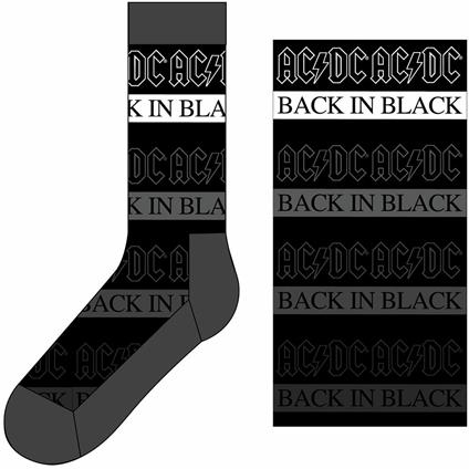 Ac/Dc - Ac/Dc Ankle Socks: Back In Black (Uk Size 7 - 11)