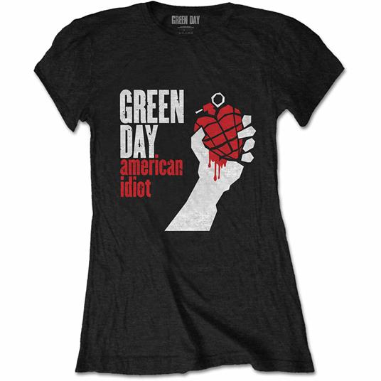 Green Day: American Idiot (T-Shirt Donna Tg. XS)