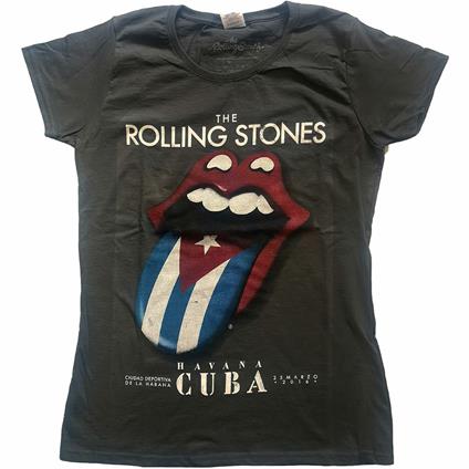 Rolling Stones (The): Havana Cuba (T-Shirt Donna Tg. M)