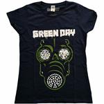 Green Day: Green Mask (T-Shirt Donna Tg. 2XL)