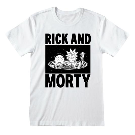 Rick And Morty: Black And White (T-Shirt Unisex Tg. XL)