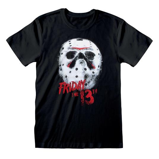 Friday The 13Th:  White Mask (T-Shirt Unisex Tg. S)