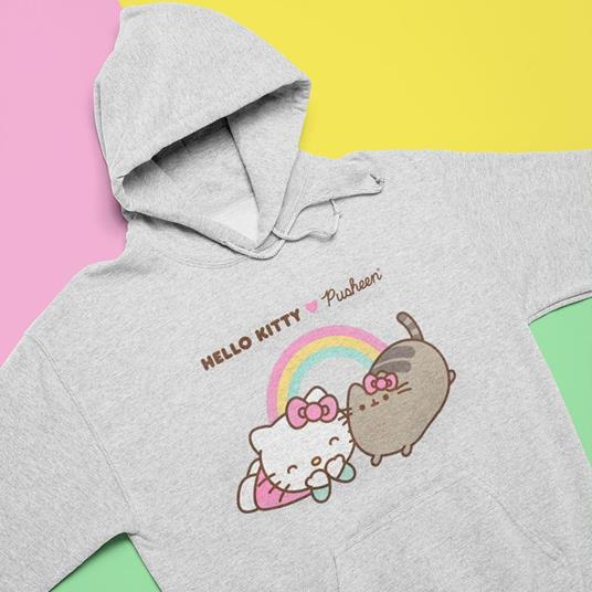 Abito in felpa stampata con gonna in tulle - Rosa chiaro/Hello Kitty