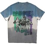 Ramones: Hey Ho Retro (Dip-Dye) (T-Shirt Unisex Tg. M)