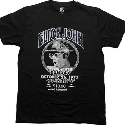 Diamante T-Shirt Unisex Tg. XL Elton John: In Concert
