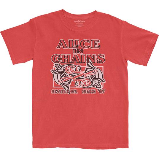 T-Shirt Unisex Tg. XL Alice In Chains: Totem Fish