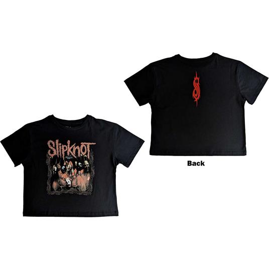 Slipknot: Band Frame (Back Print) - Black (Crop Top Donna Tg. XL)