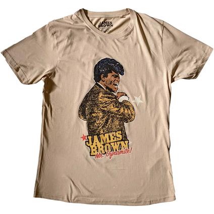 James Brown: Mr Dynamite - White (T-Shirt Unisex Tg. L)