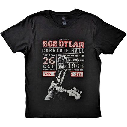 Bob Dylan: Carnegie Hall ''63 - Black (T-Shirt Unisex Tg. 2XL)