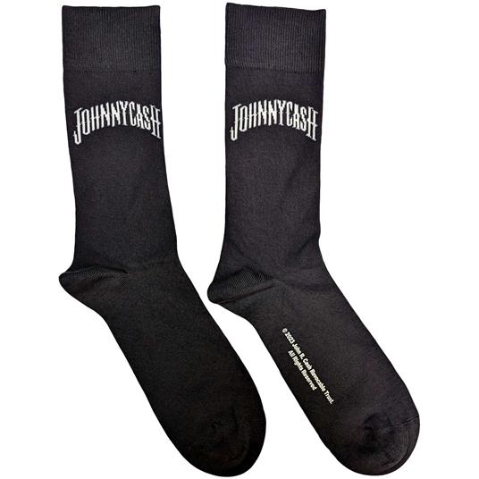 Johnny Cash - Johnny Cash Unisex Ankle Socks: Man In Black Logo (Uk Size 7 - 11)