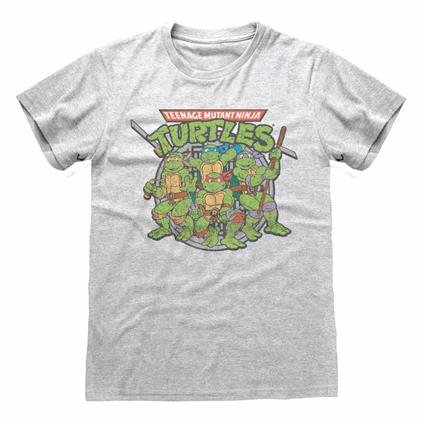 T-Shirt Unisex Tg. L Teenage Mutant Ninja Turtles: Retro Turtle
