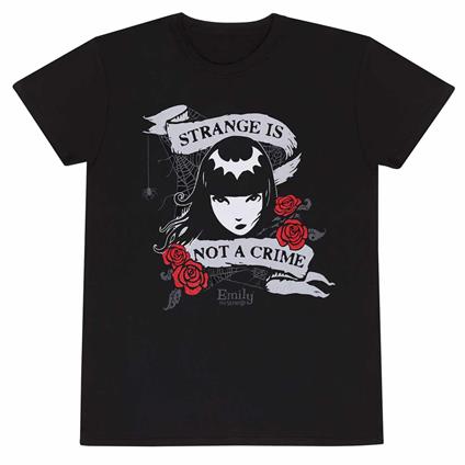 T-Shirt Unisex Tg. S Emily The Strange: Not A Crime - Black