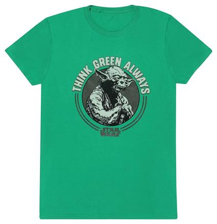 Star Wars: Yoda Think - Green (T-Shirt Unisex Tg. L)