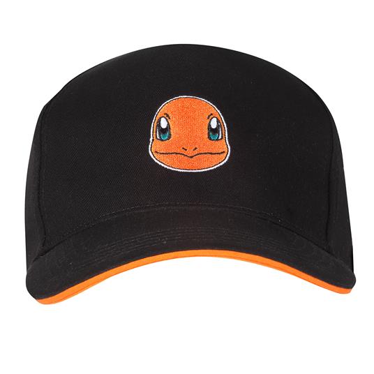 Pokemon:  Charmander Badge - Black (Baseball Cap / Cappello)